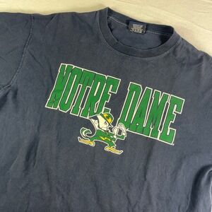 Jansport Notre Dame Fighting Irish T Shirt Mens XL Navy Green Irish Nation Tee